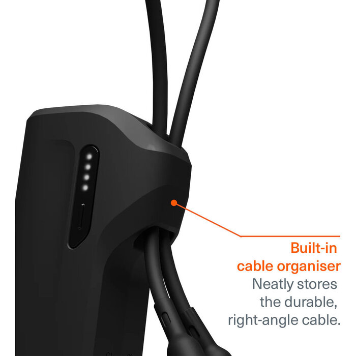 Cygnett Cygnett Thumboost 5K Powerbank with semi-integrated USB-C Cable Black