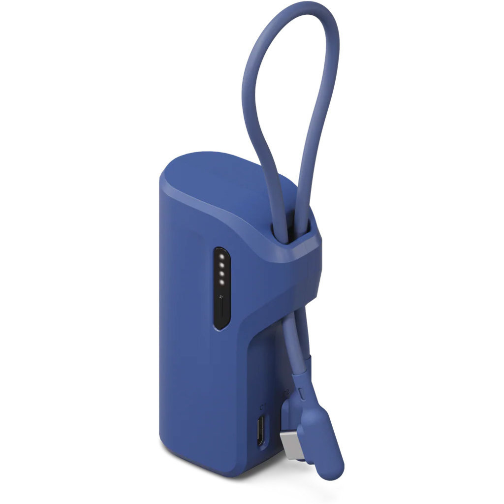 Cygnett Cygnett Thumboost 5K Powerbank with semi-integrated USB-C Cable Neon Dusk