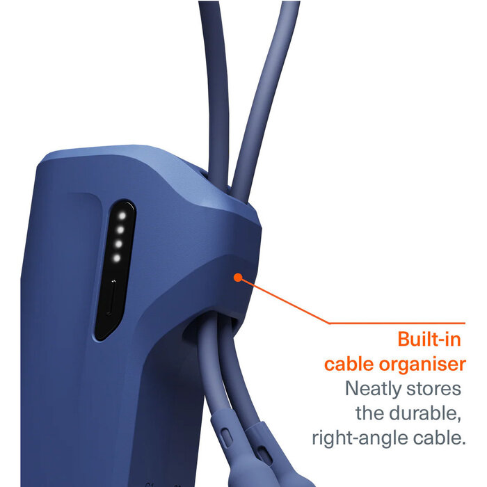 Cygnett Cygnett Thumboost 5K Powerbank with semi-integrated USB-C Cable Neon Dusk