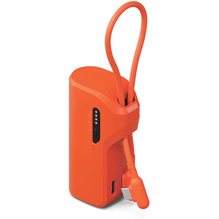 Cygnett Cygnett Thumboost 5K Powerbank with semi-integrated USB-C Cable Active Sunrise