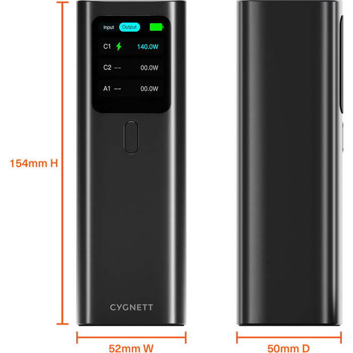 Cygnett Cygnett HighPWR 27K Laptop Powerbank 27.000 mAh met Case
