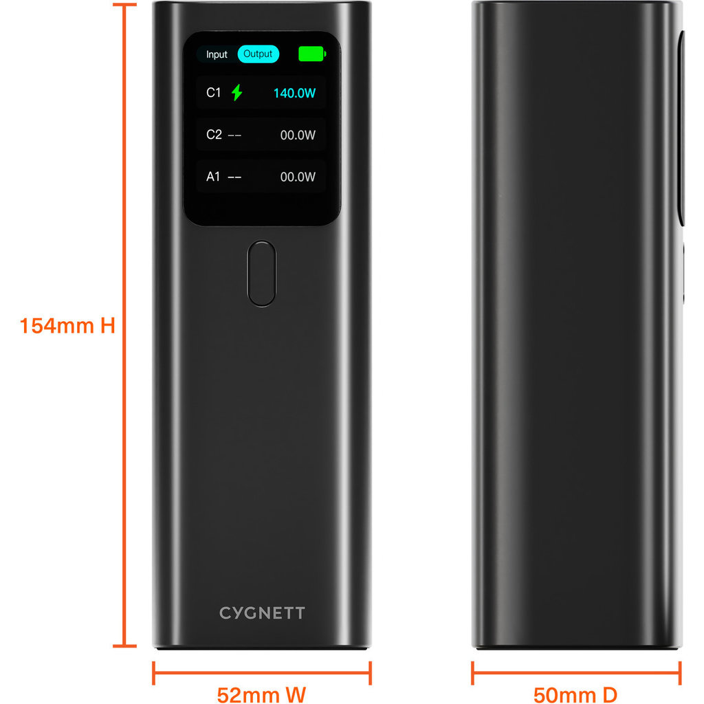 Cygnett Cygnett HighPWR 27K Laptop Powerbank 27.000 mAh met Case