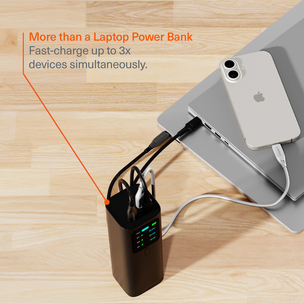 Cygnett Cygnett HighPWR 27K Laptop Powerbank 27.000 mAh met Case