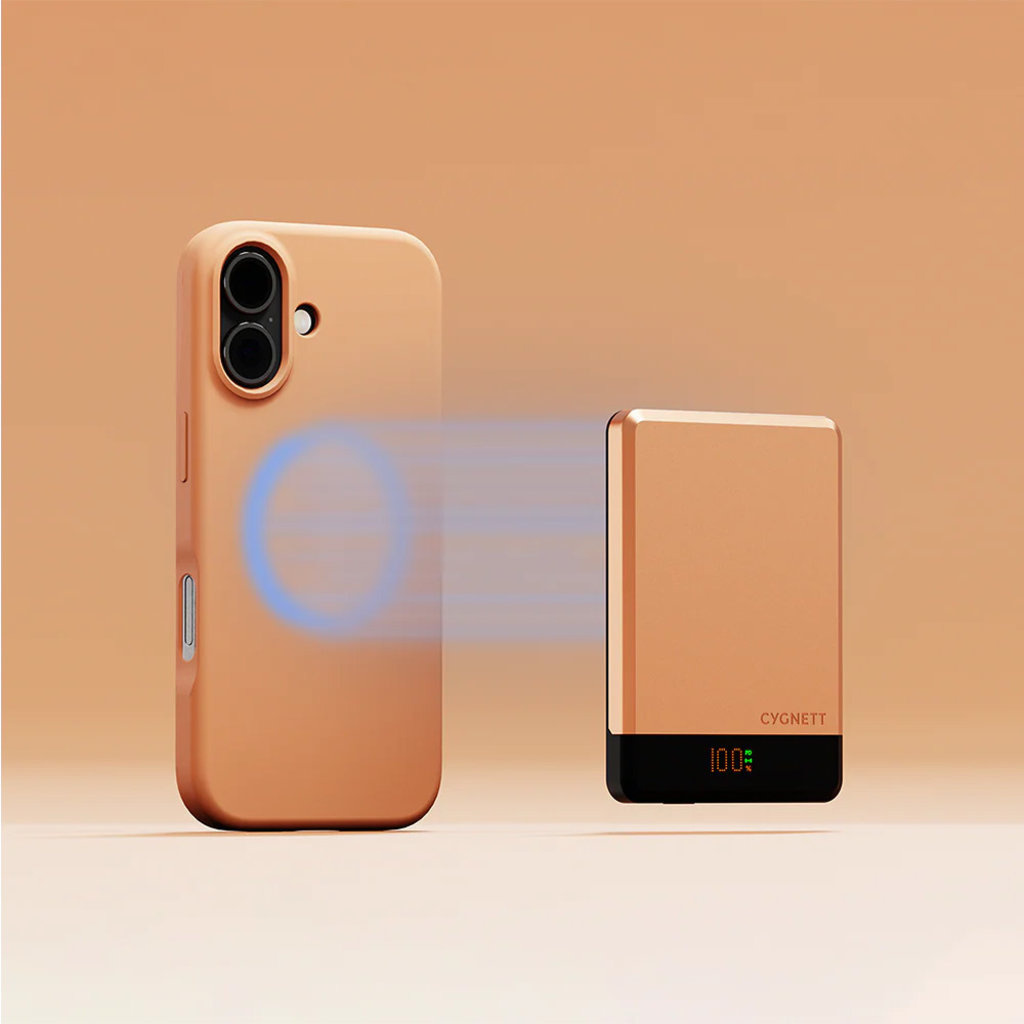 Cygnett Cygnett MagSlim 5.000mAh Magnetische Powerbank - 20W USB-C - Koper