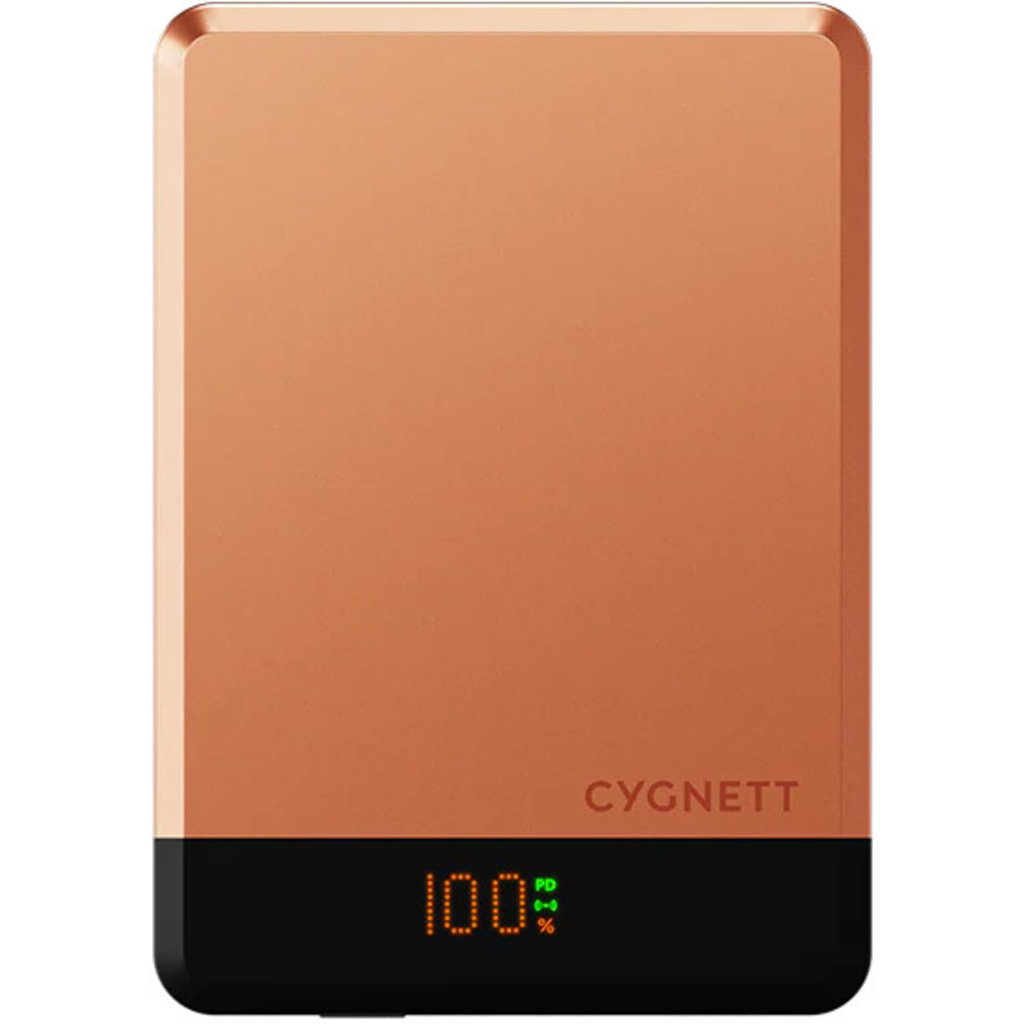 Cygnett Cygnett MagSlim 5.000mAh Magnetische Powerbank - 20W USB-C - Koper
