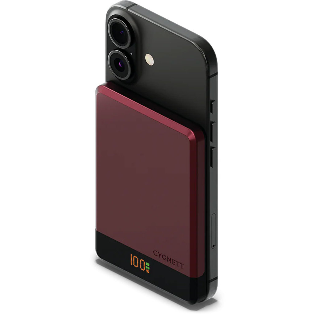 Cygnett Cygnett MagSlim 5.000mAh Draadloze MagSafe Powerbank - Cherry