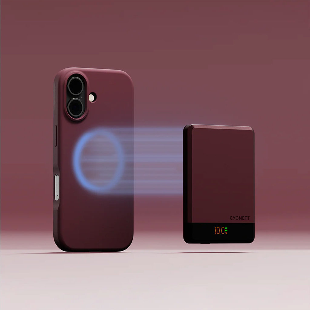 Cygnett Cygnett MagSlim 5.000mAh Draadloze MagSafe Powerbank - Cherry