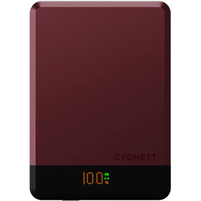 Cygnett Cygnett MagSlim 5.000mAh Draadloze MagSafe Powerbank - Cherry
