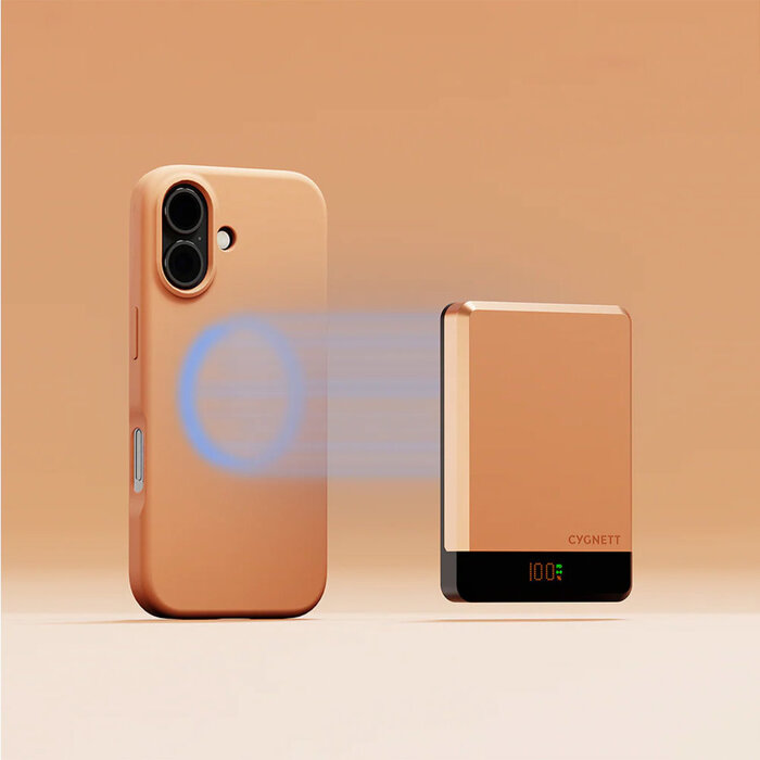 Cygnett Cygnett MagSlim 10.000mAh Magnetische Powerbank - Koper