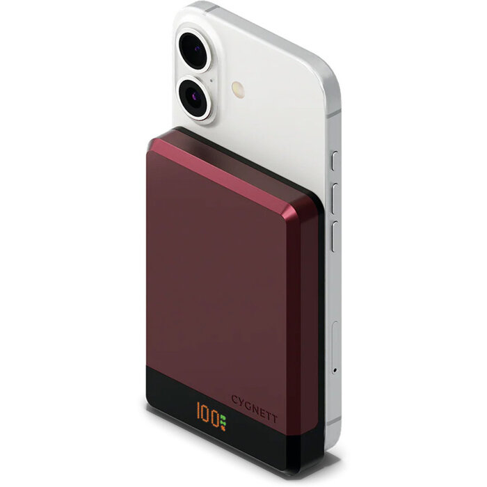 Cygnett Cygnett MagSlim 10.000mAh Magnetische Powerbank - Cherry