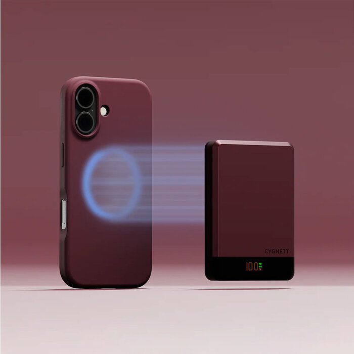 Cygnett Cygnett MagSlim 10.000mAh Magnetische Powerbank - Cherry