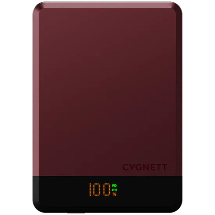 Cygnett Cygnett MagSlim 10.000mAh Magnetische Powerbank - Cherry