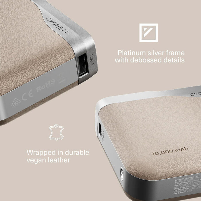 Cygnett Cygnett Encore 10.000 mAh Power Bank 45W - Ivoor