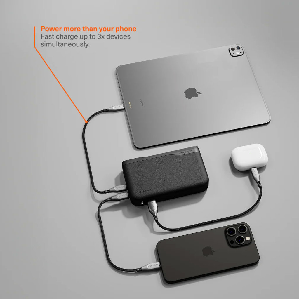 Cygnett Cygnett Encore 20.000 mAh Power Bank 65W - Graphite