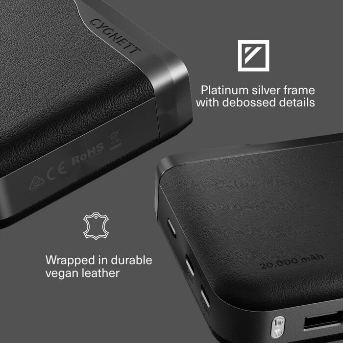 Cygnett Cygnett Encore 20.000 mAh Power Bank 65W - Graphite