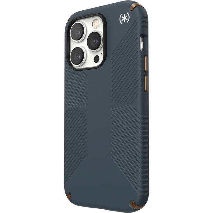 Speck Speck Presidio2 Grip Hoesje voor Apple iPhone 14 Pro - Charcoal Grey met Microban