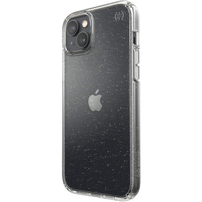 Speck Speck Presidio Perfect Clear Glitter Hoesje voor iPhone 14 Plus / 15 Plus - Transparant/Goud