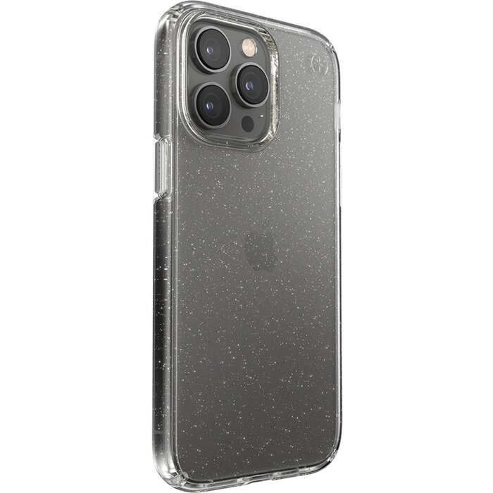 Speck Speck Presidio Perfect Clear Glitter Apple iPhone 14 Pro Max Clear / Gold Glitter - with Microban