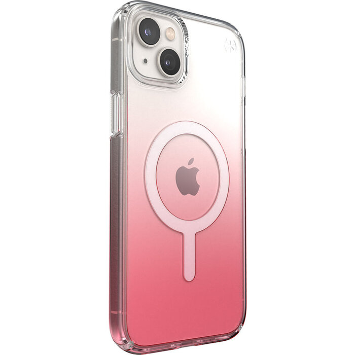 Speck Speck Presidio Perfect-Clear Ombre MagSafe Hoesje voor iPhone 14 Plus & 15 Plus - Vintage Rose