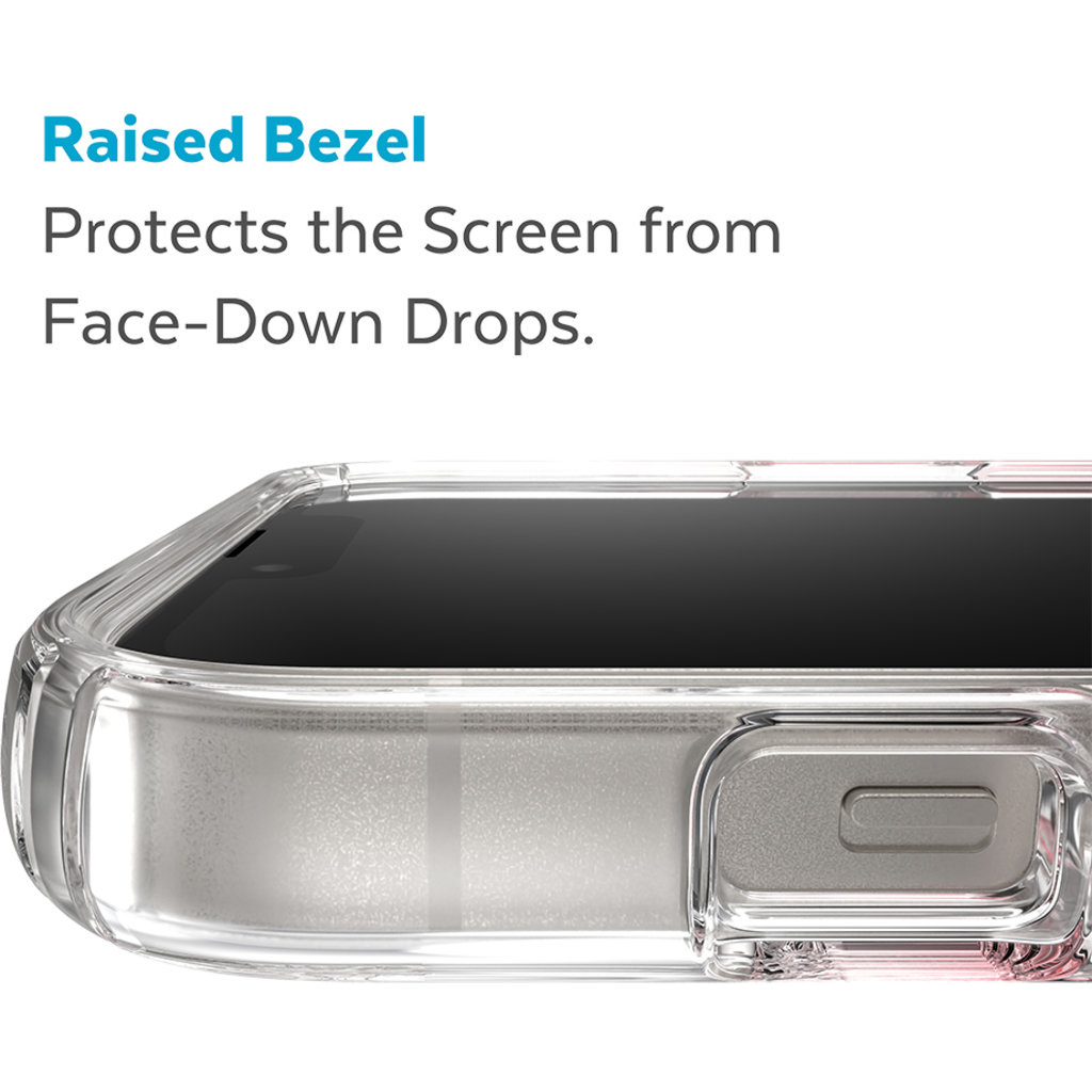 Speck Speck Presidio Perfect Clear Ombre + MS Apple iPhone 14 Plus/15 Plus Vintage Rose - with Microban