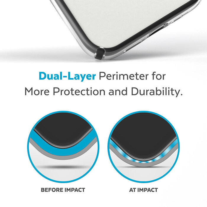 Speck Speck Presidio Perfect Clear Geo Hoesje voor Apple iPhone 14 Pro Max - Transparant