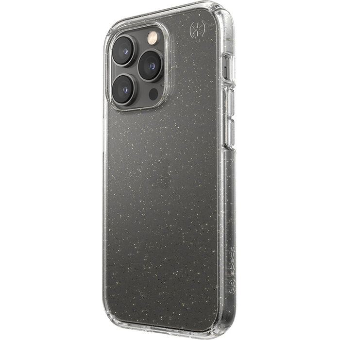 Speck Speck Presidio Perfect Clear Glitter Hoesje voor Apple iPhone 14 Pro - Transparant/Goud