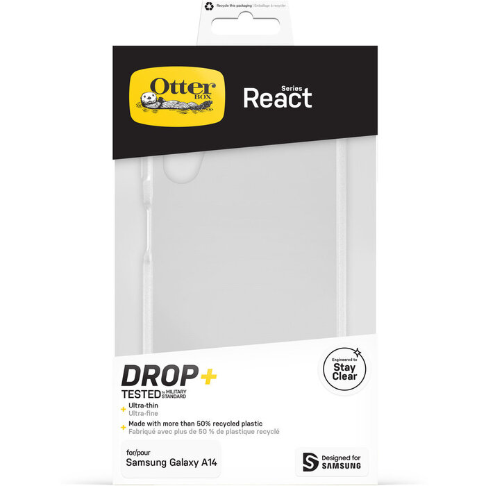 Otterbox OtterBox React Case voor Samsung Galaxy A14 4G - Transparant