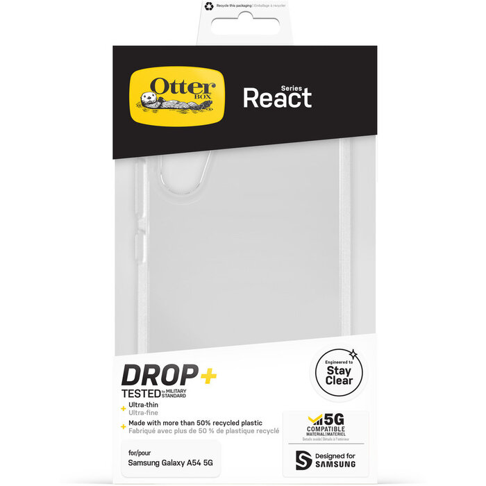 Otterbox OtterBox React Case voor Samsung Galaxy A54 5G - Kristalhelder