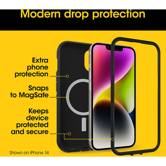 Otterbox OtterBox Defender XT Case voor iPhone 15 Pro Max - Zwart - MagSafe