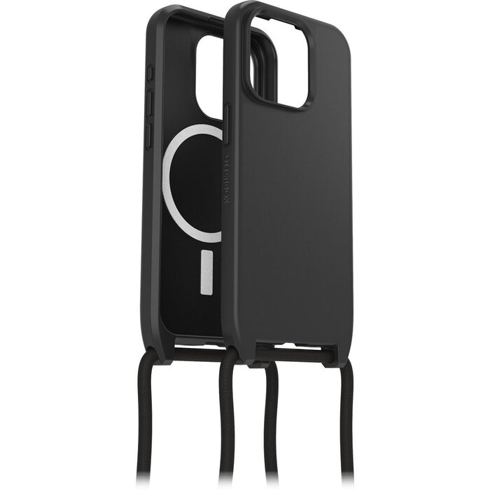 Otterbox OtterBox React Necklace MagSafe Case voor Apple iPhone 15 Pro - Zwart - Met Afneembaar Koord