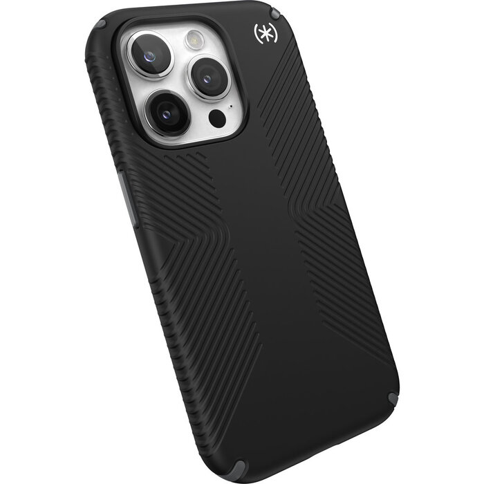 Speck Speck Presidio2 Grip Hoesje voor Apple iPhone 15 Pro - Zwart - Microban