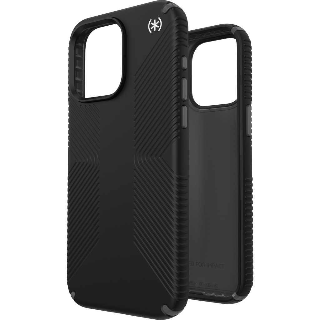 Speck Speck Presidio2 Grip Hoesje iPhone 15 Pro Max Zwart