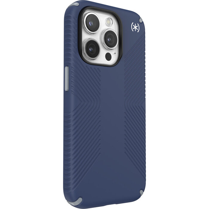 Speck Speck Presidio2 Grip iPhone 15 Pro Hoesje - Coastal Blue