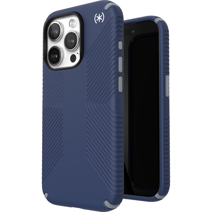 Speck Speck Presidio2 Grip iPhone 15 Pro Hoesje - Coastal Blue