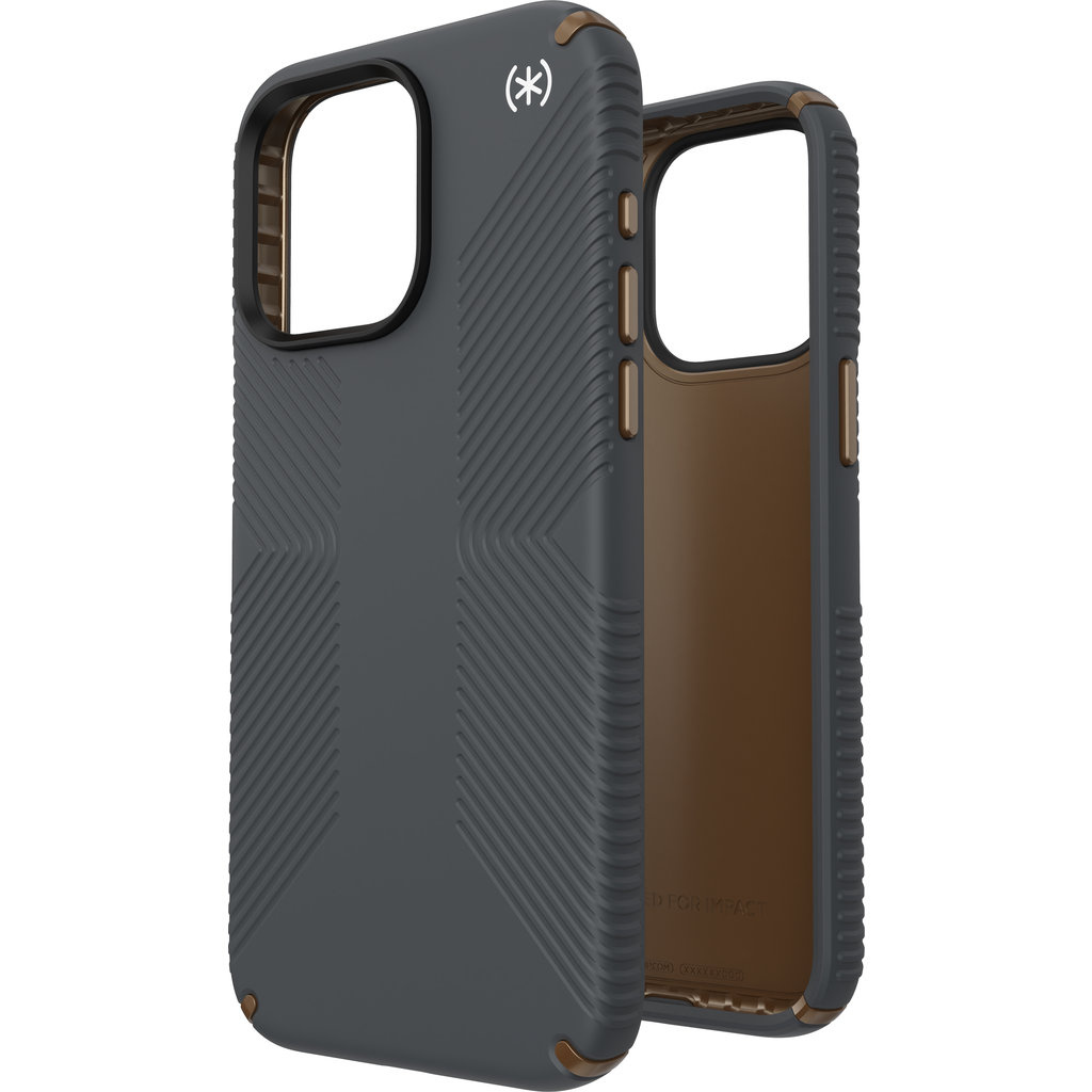 Speck Speck Presidio2 Grip Hoesje Apple iPhone 15 Pro Max Charcoal Grey