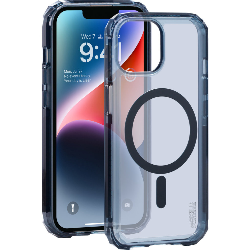SoSkild SoSkild Defend Case iPhone 15 Magnetic Ring - Smokey Grey