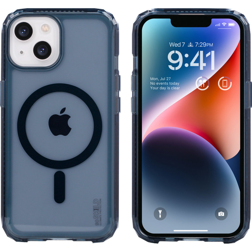 SoSkild SoSkild Defend Case iPhone 15 Magnetic Ring - Smokey Grey