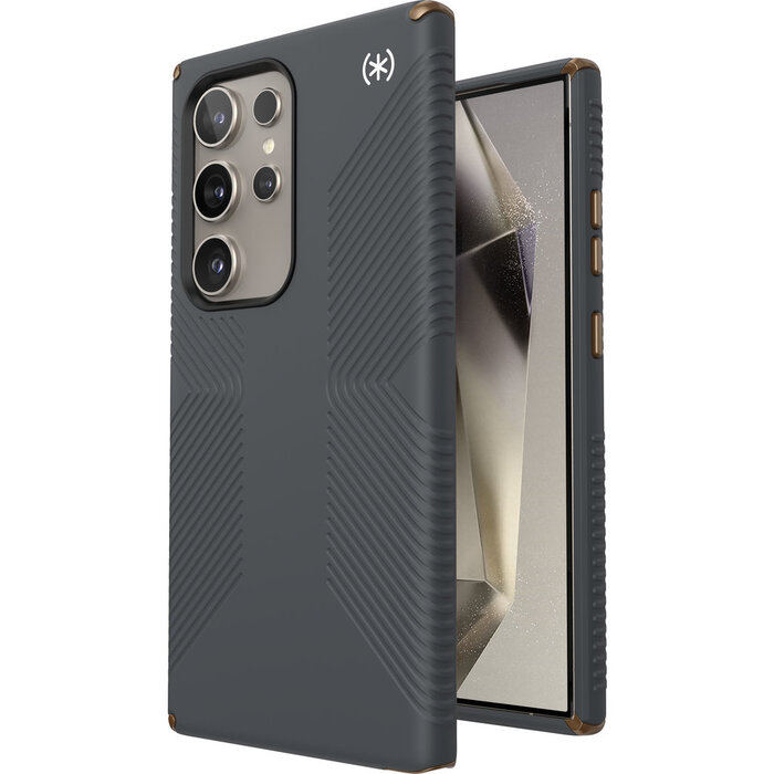 Speck Speck Presidio2 Grip Hoesje voor Samsung Galaxy S24 Ultra - Charcoal Grey
