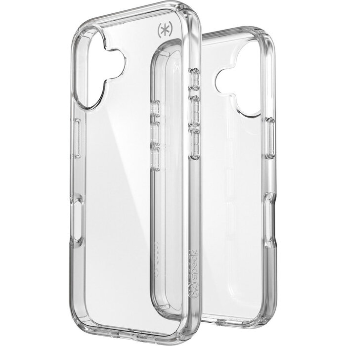 Speck Speck Presidio Perfect Clear Hoesje voor iPhone 16 - Transparant met Microban