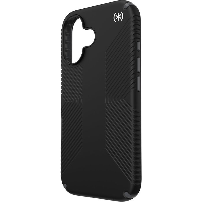 Speck Speck Presidio2 Grip Hoesje voor Apple iPhone 16 - Zwart - Microban