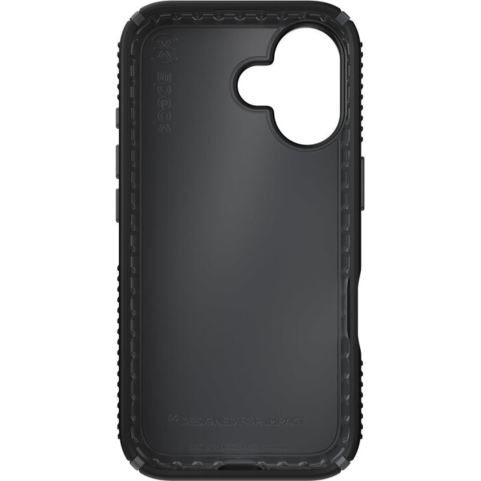Speck Speck Presidio2 Grip Hoesje voor Apple iPhone 16 - Zwart - Microban
