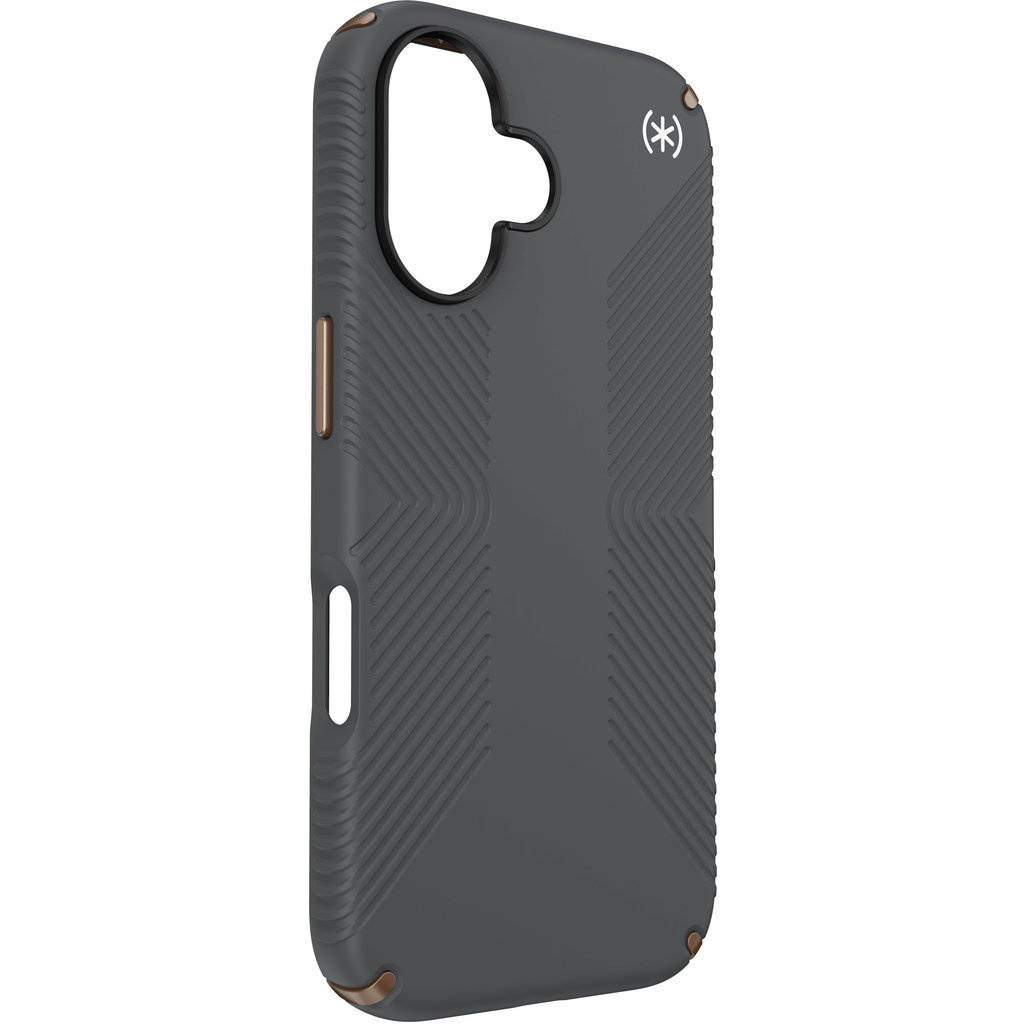 Speck Speck Presidio2 Grip Hoesje voor iPhone 16 - Charcoal Grey