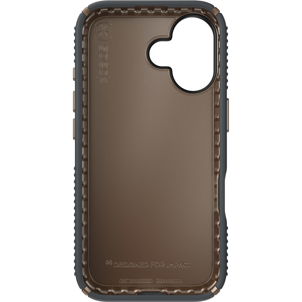 Speck Speck Presidio2 Grip Hoesje voor iPhone 16 - Charcoal Grey
