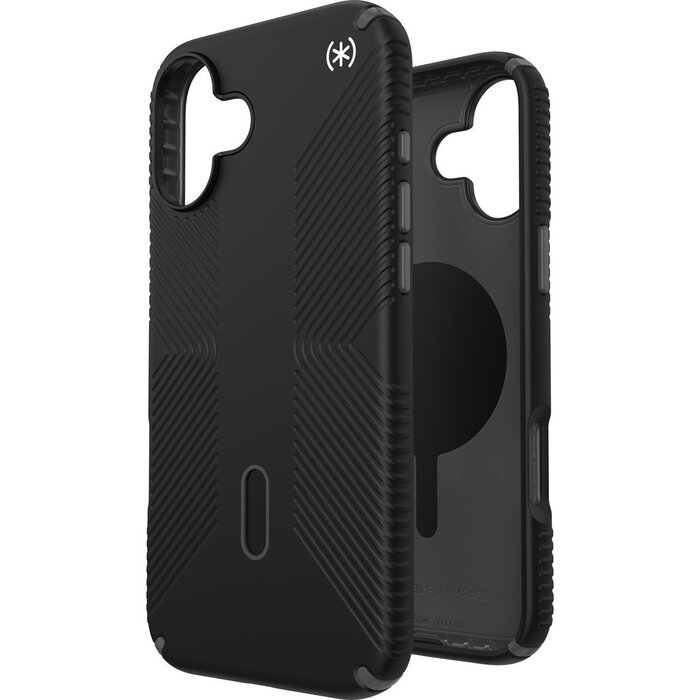 Speck Speck Presidio2 Grip + ClickLock Hoesje voor iPhone 16 Plus - Zwart