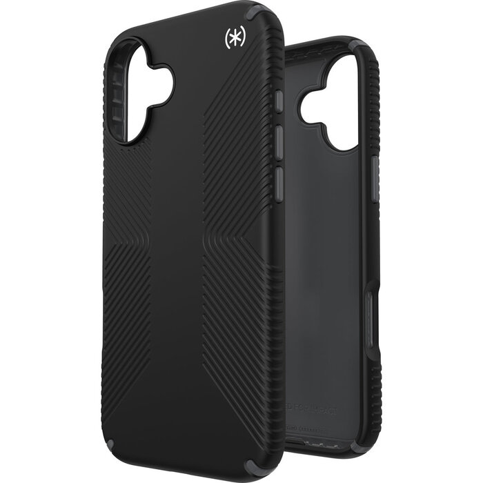 Speck Speck Presidio2 Grip Hoesje voor Apple iPhone 16 Plus - Zwart met Microban