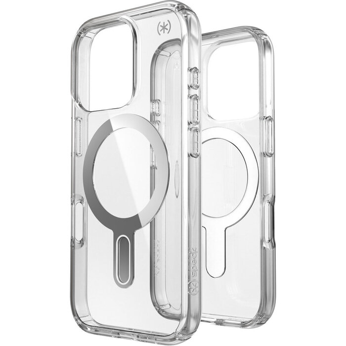 Speck Speck Presidio Perfect-Clear ClickLock Hoesje voor Apple iPhone 16 Pro - Transparant