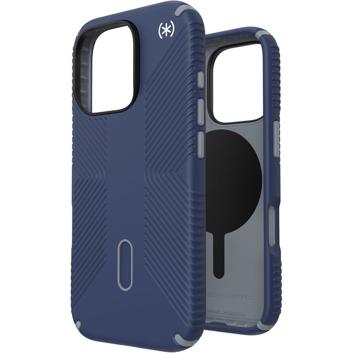 Speck Speck Presidio2 Grip iPhone 16 Pro Hoesje - Coastal Blue
