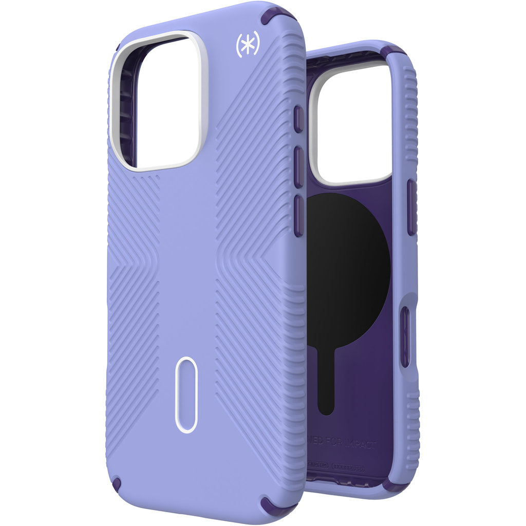 Speck Speck Presidio2 Grip MagSafe Hoesje iPhone 16 Pro - Future Lavender