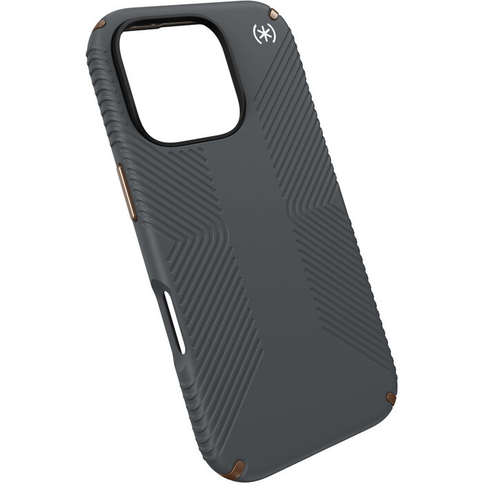 Speck Speck Presidio2 Grip Hoesje voor iPhone 16 Pro - Charcoal Grey