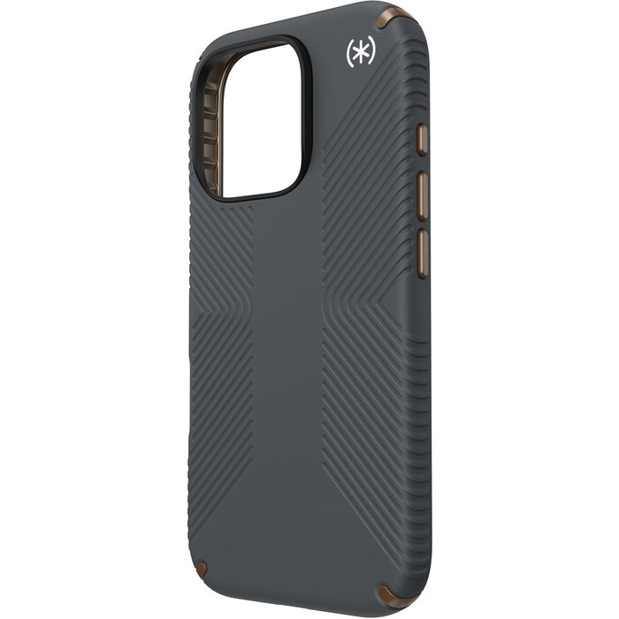 Speck Speck Presidio2 Grip Hoesje voor iPhone 16 Pro - Charcoal Grey